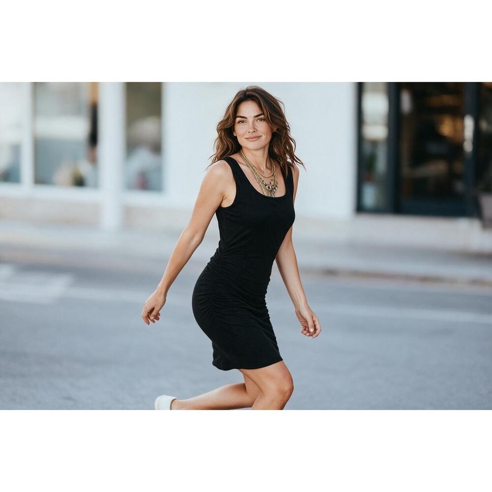 Tank Rushed Dress - Picture 6 of 6